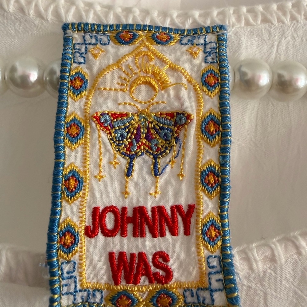 Johnny Was Mariafe Multicolor Floral Embroidered Blouse - Picture 9 of 11